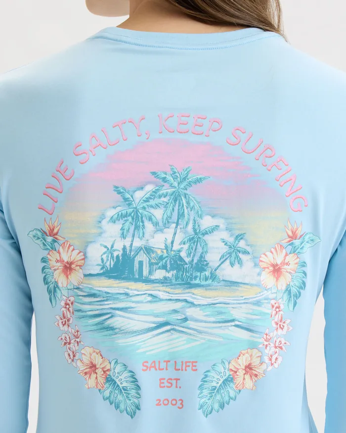 Women’s Keep Surfing SLX Performance Long Sleeve Tee - Image 6