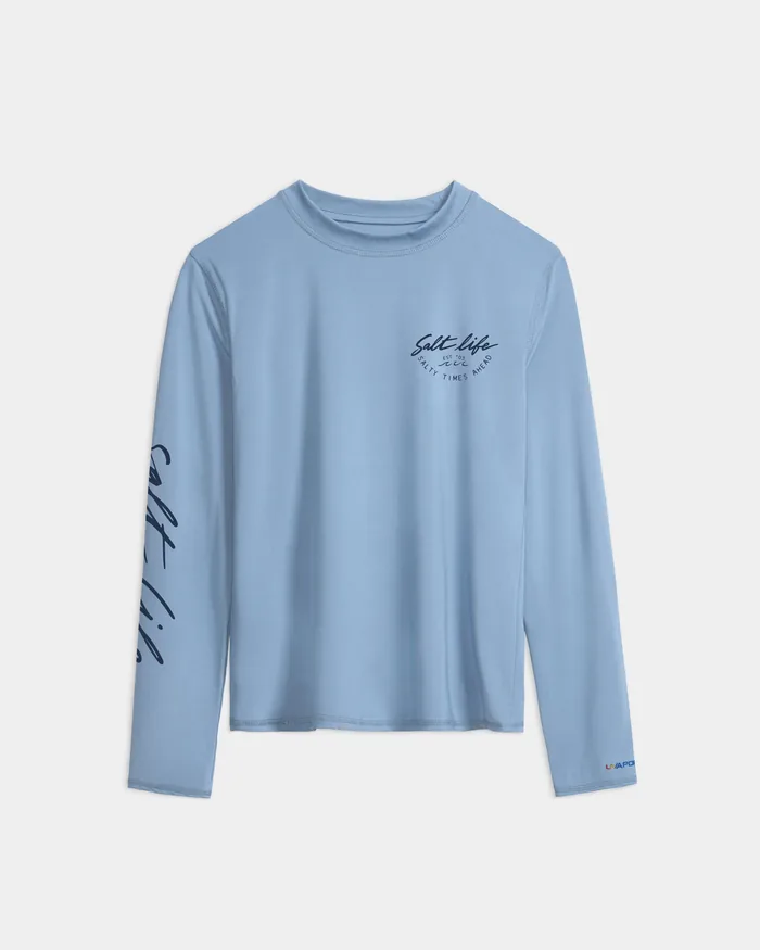 Women’s Escape to SLX Paradise Performance Long Sleeve Tee - Image 2