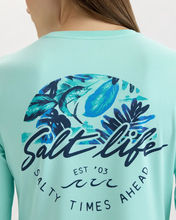 Women’s Escape to SLX Paradise Performance Long Sleeve Tee - Image 5