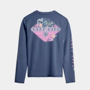 Women’s Salty Marlin Badge SLX Performance Long Sleeve Tee