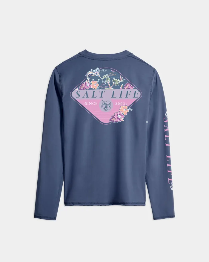 Women’s Salty Marlin Badge SLX Performance Long Sleeve Tee