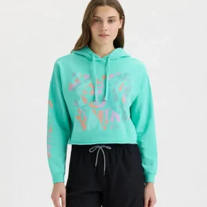 Alternative view of Women's Salty Mind Cropped Hoodie