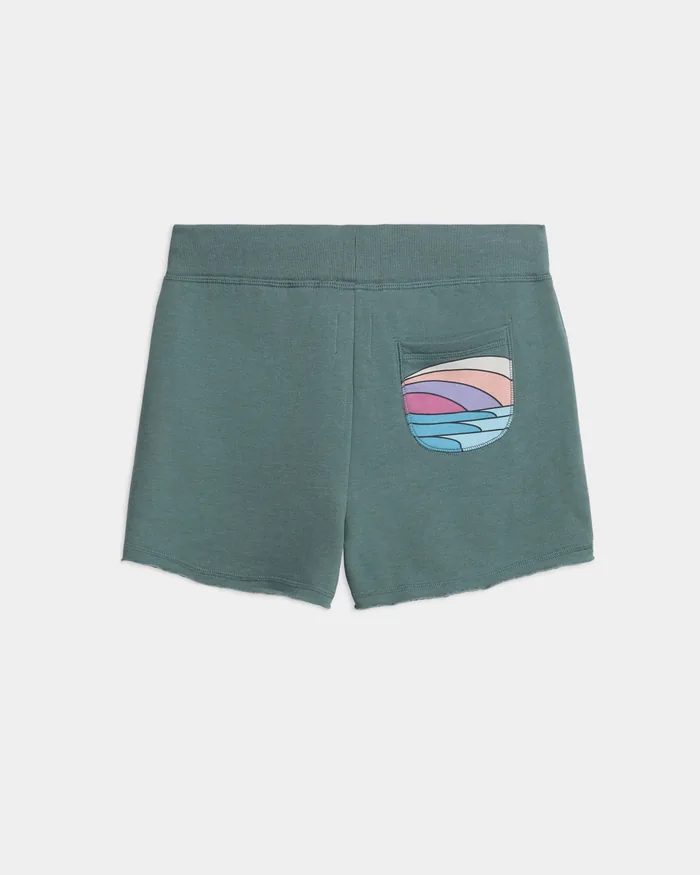 Women’s Salty Sunset Lounge Shorts - Image 2