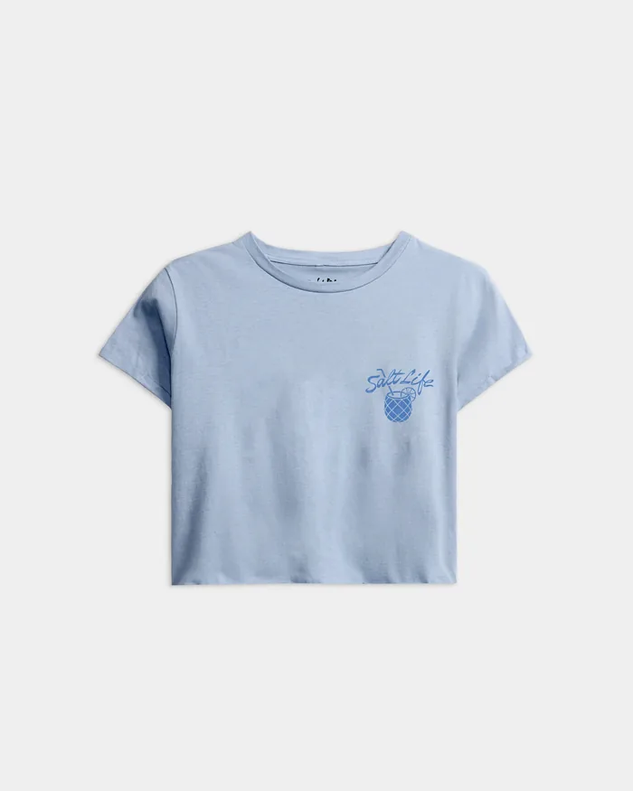 Women’s Pineapple Life Boxy Salt Life Tank - Image 2