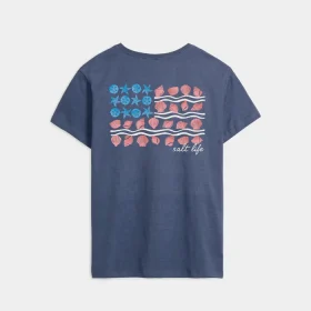 Women’s Shells & Stripes 30’s Tee