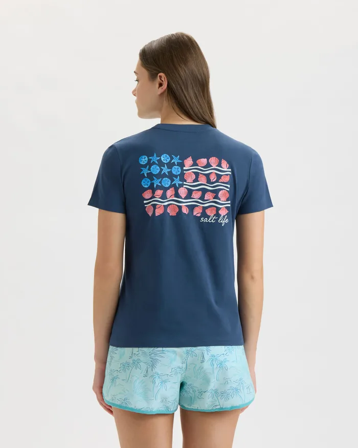 Women’s Shells & Stripes 30’s Tee - Image 3