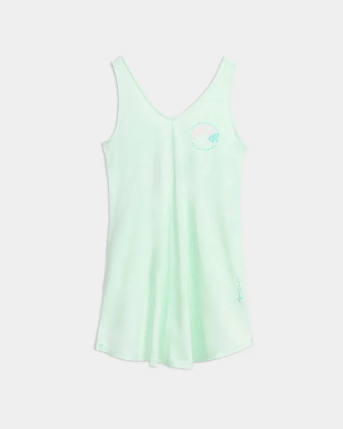 Women’s Sunrise Sunset Slub Beach Dress - Image 7
