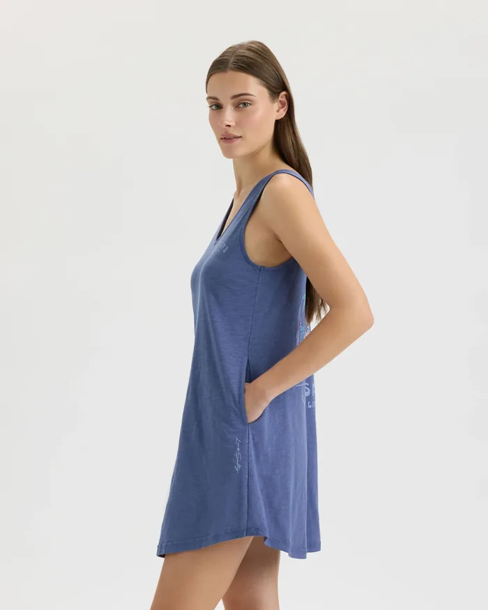Women’s Surf to Paradise Slub Beach Dress - Image 4