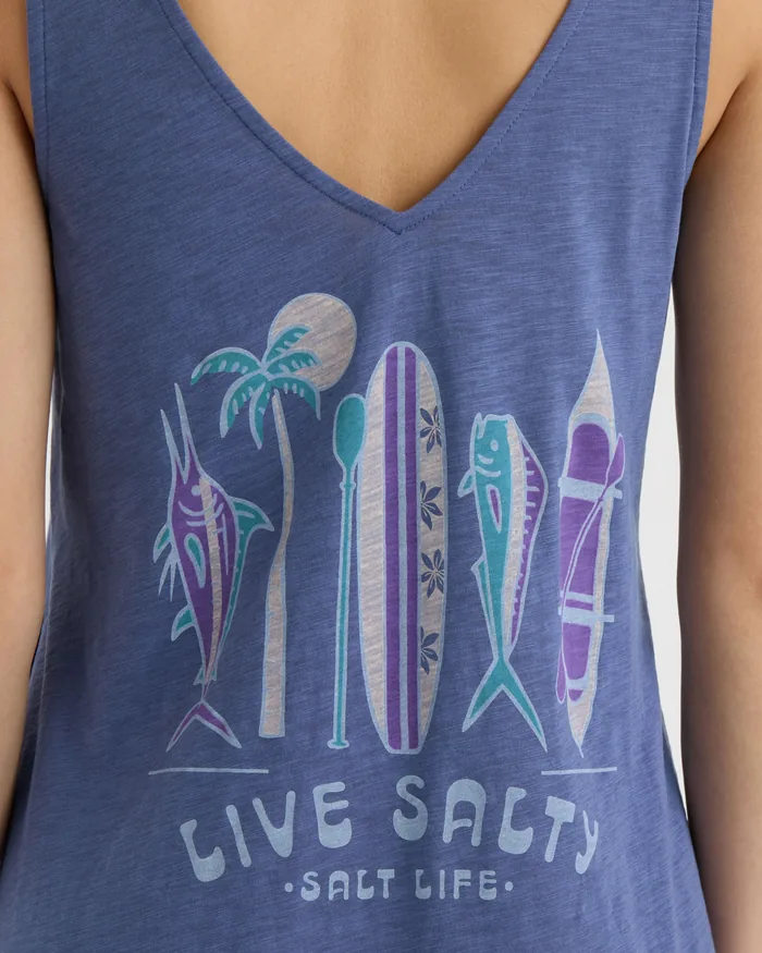 Women’s Surf to Paradise Slub Beach Dress - Image 5