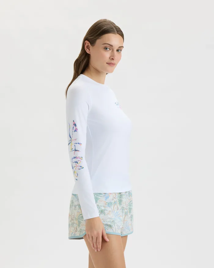 Women’s Hollywood Hibiscus Badge Performance Long Sleeve - Image 6