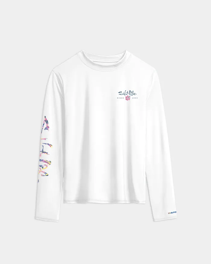 Women’s Hollywood Hibiscus Badge Performance Long Sleeve - Image 7