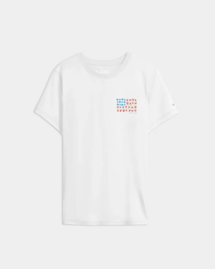 Women’s Shells and Stripes Performance Short Sleeve Tee - Image 2