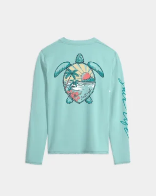 Women’s Sunset Turtle Performance Long Sleeve