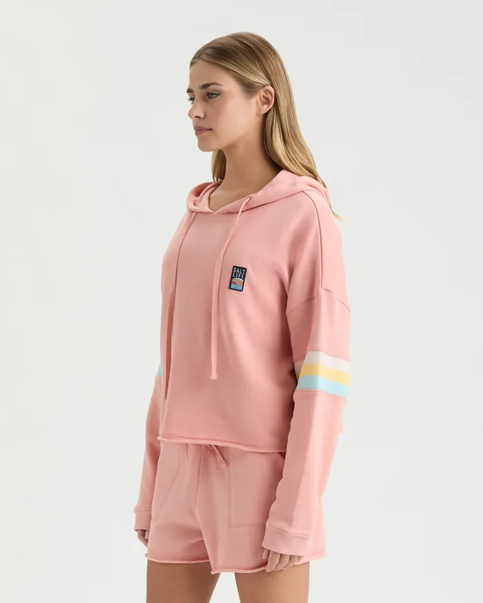 Women’s Baja Salt Oversized Crop Hoodie - Image 4