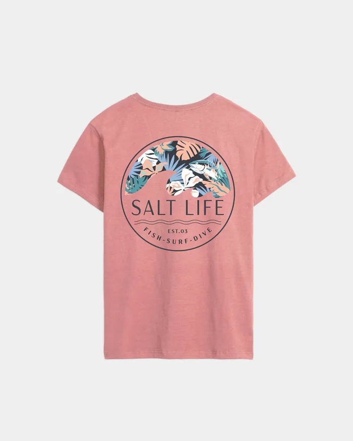 Women’s Tropical Retreat Salt Wash Tee