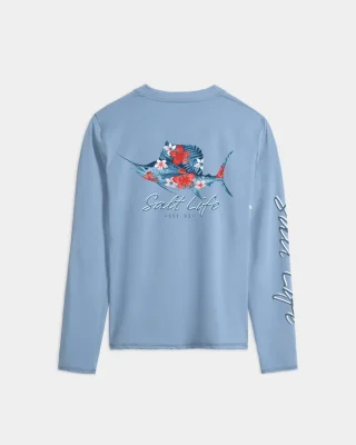 Women's Sailfish Camo Long Sleeve SLX Performance Tee