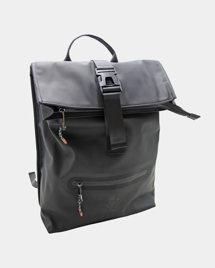 Hamelin Coated Fabric 20L Backpack With Front Zip Pocket And Clip