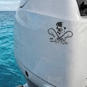 Hooked Skull Medium Decal