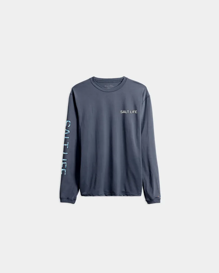 Youth Camo Crest Long Sleeve SLX Performance Tee - Image 2