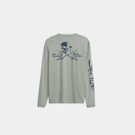 Youth Skull and Hooks SLX Performance Long Sleeve Tee