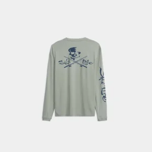 Youth Skull and Hooks SLX Performance Long Sleeve Tee