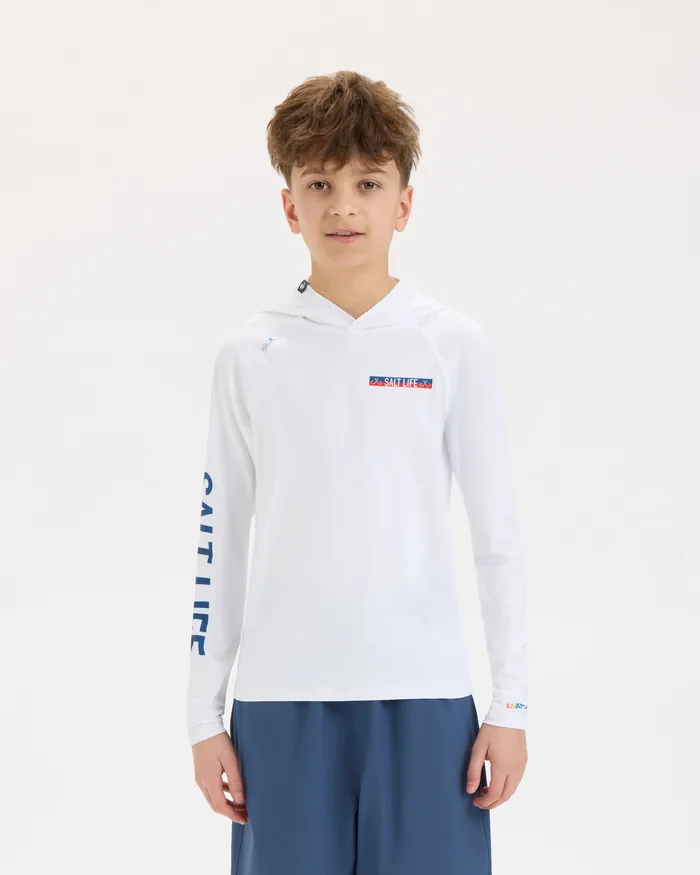 Youth Tuna Tournament Hooded SLX Performance Hoodie - Image 2