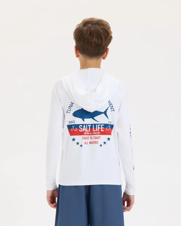 Youth Tuna Tournament Hooded SLX Performance Hoodie - Image 4