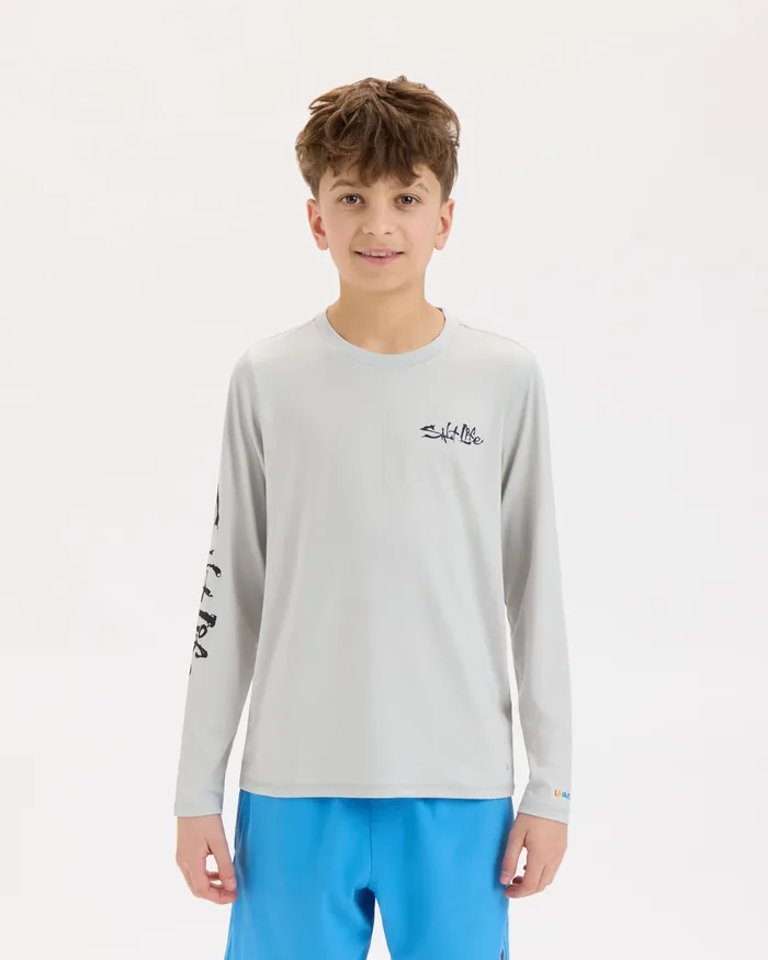 Youth OBX Map Long Sleeve Tee - Image 2